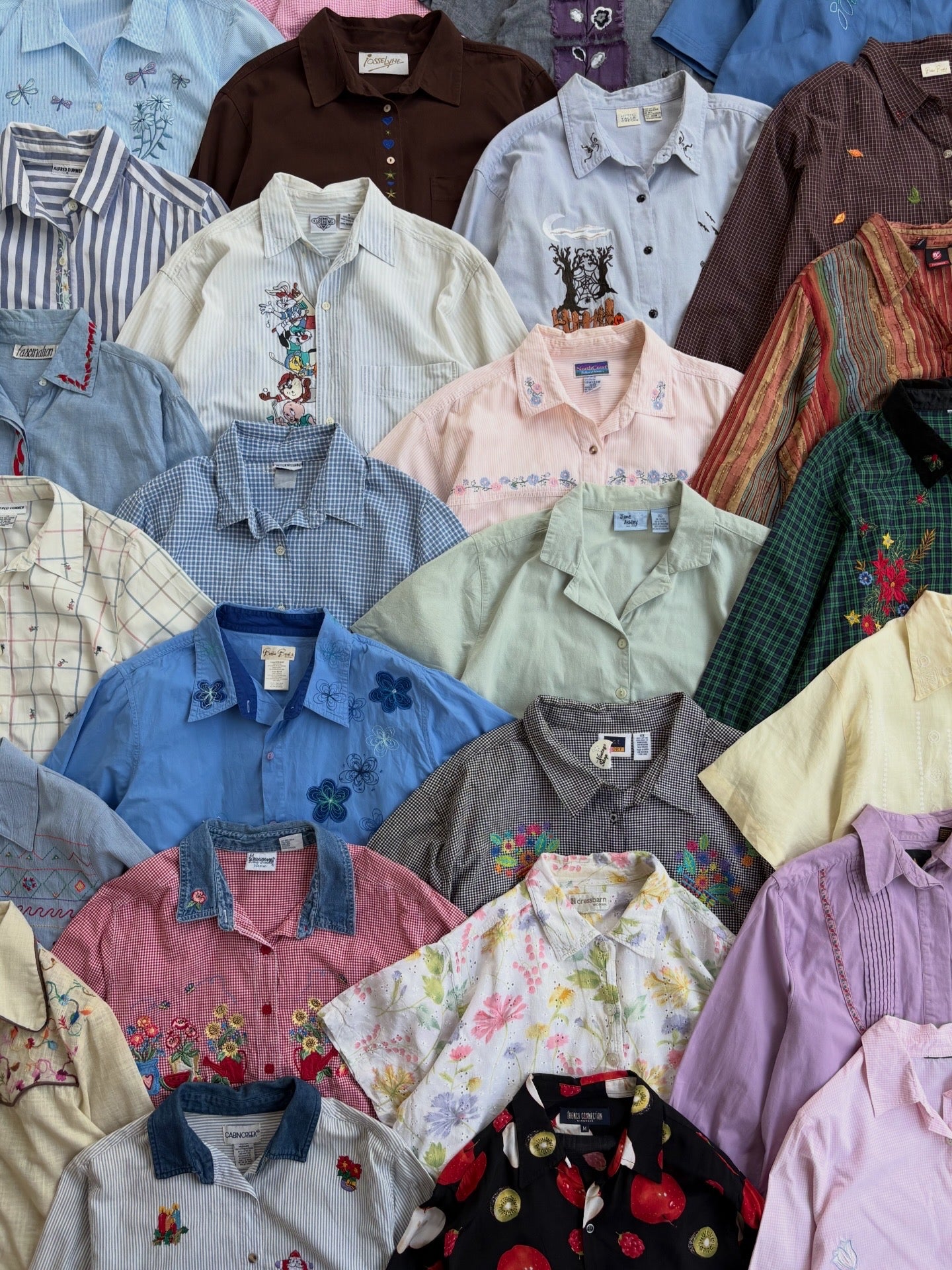 Embroidered shirts