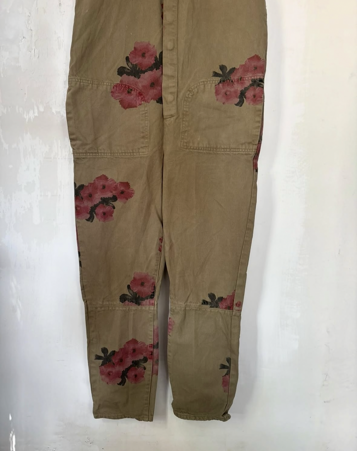 Brown denim overall