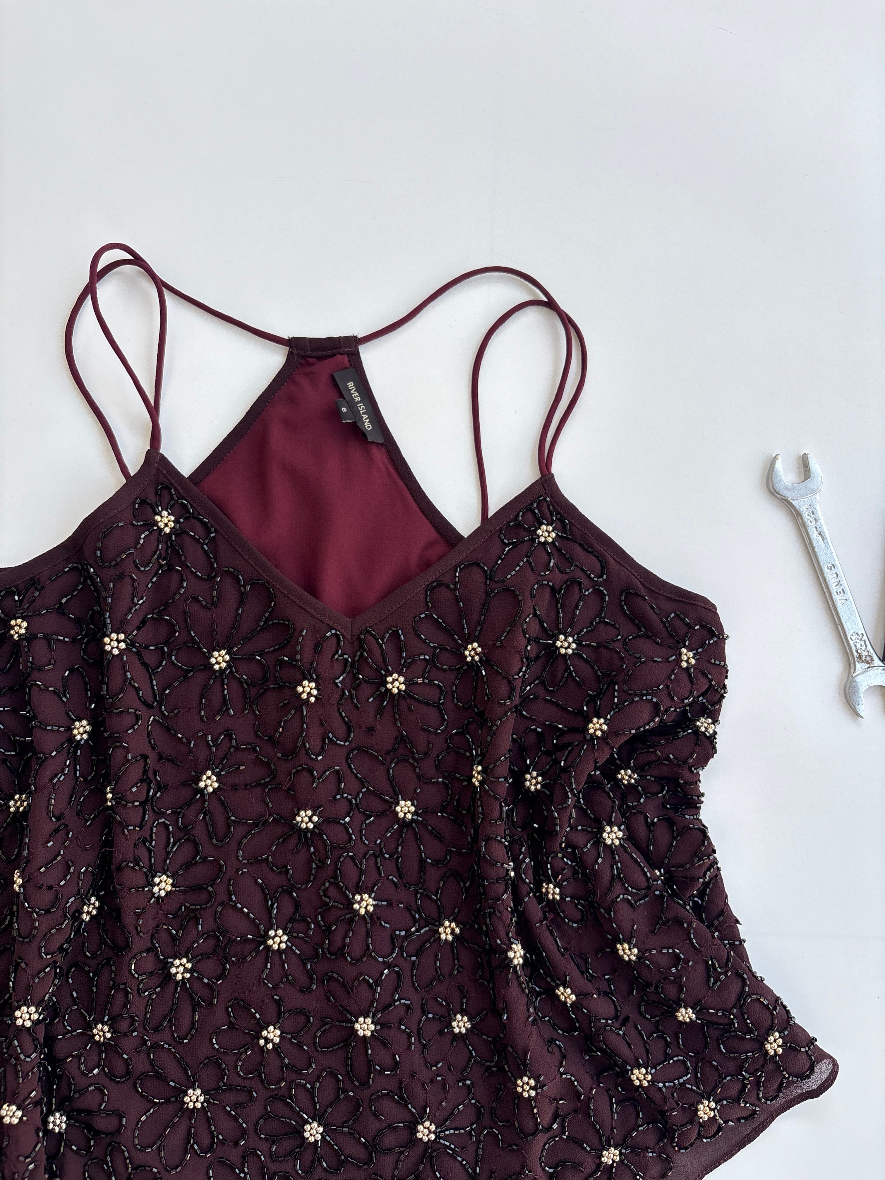 Beaded heavy top
