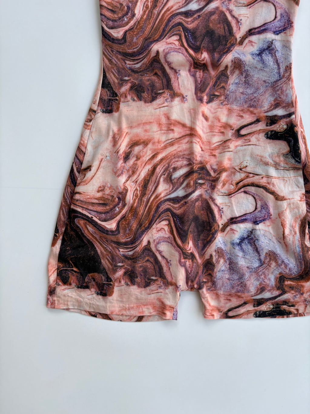 Printed mess fabric Bodysuit