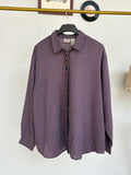 Checkered embroidered shirt