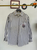 Lined emb. shirt