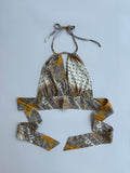 Silk tie top