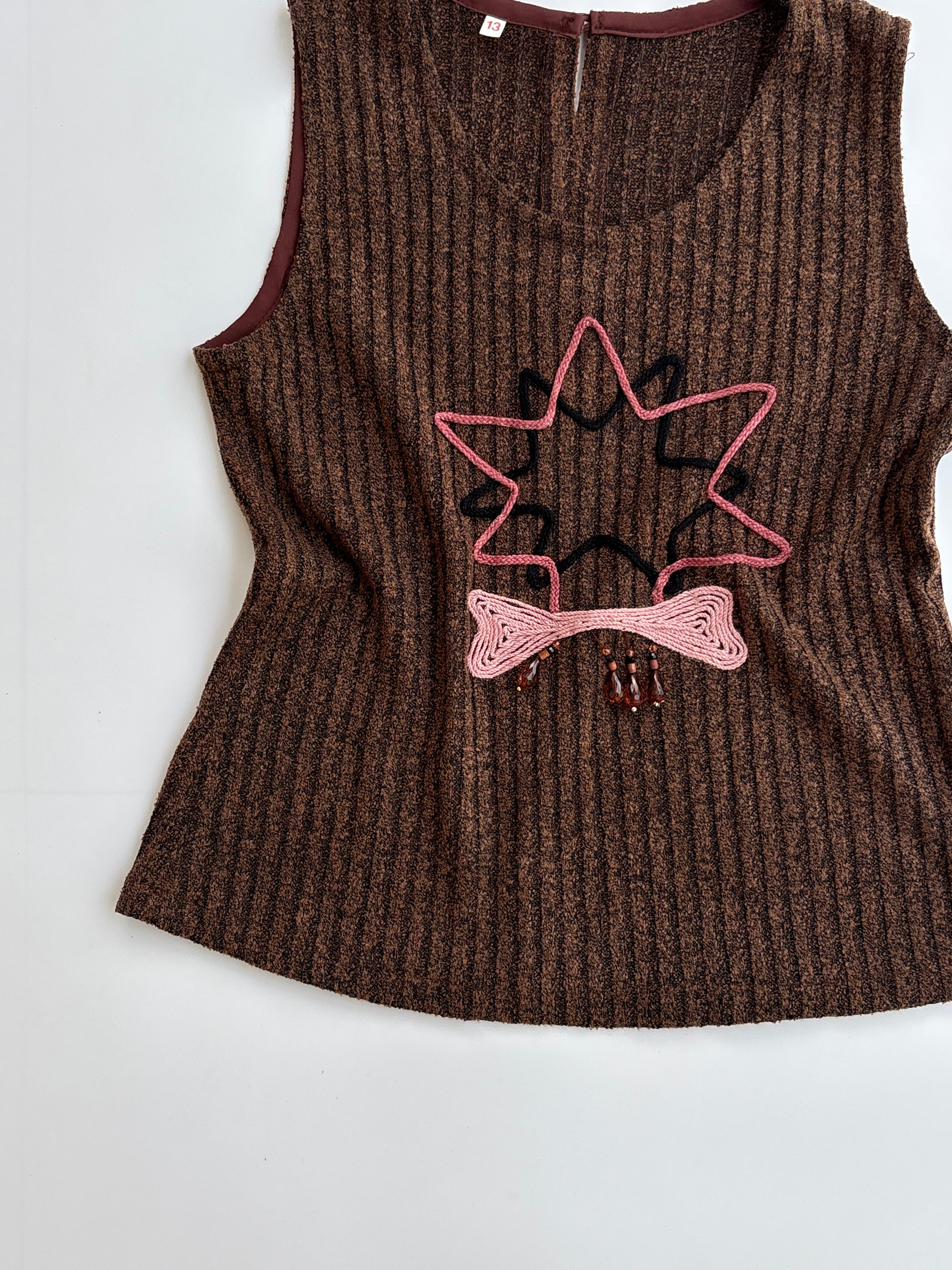 Beaded cutesy tank
