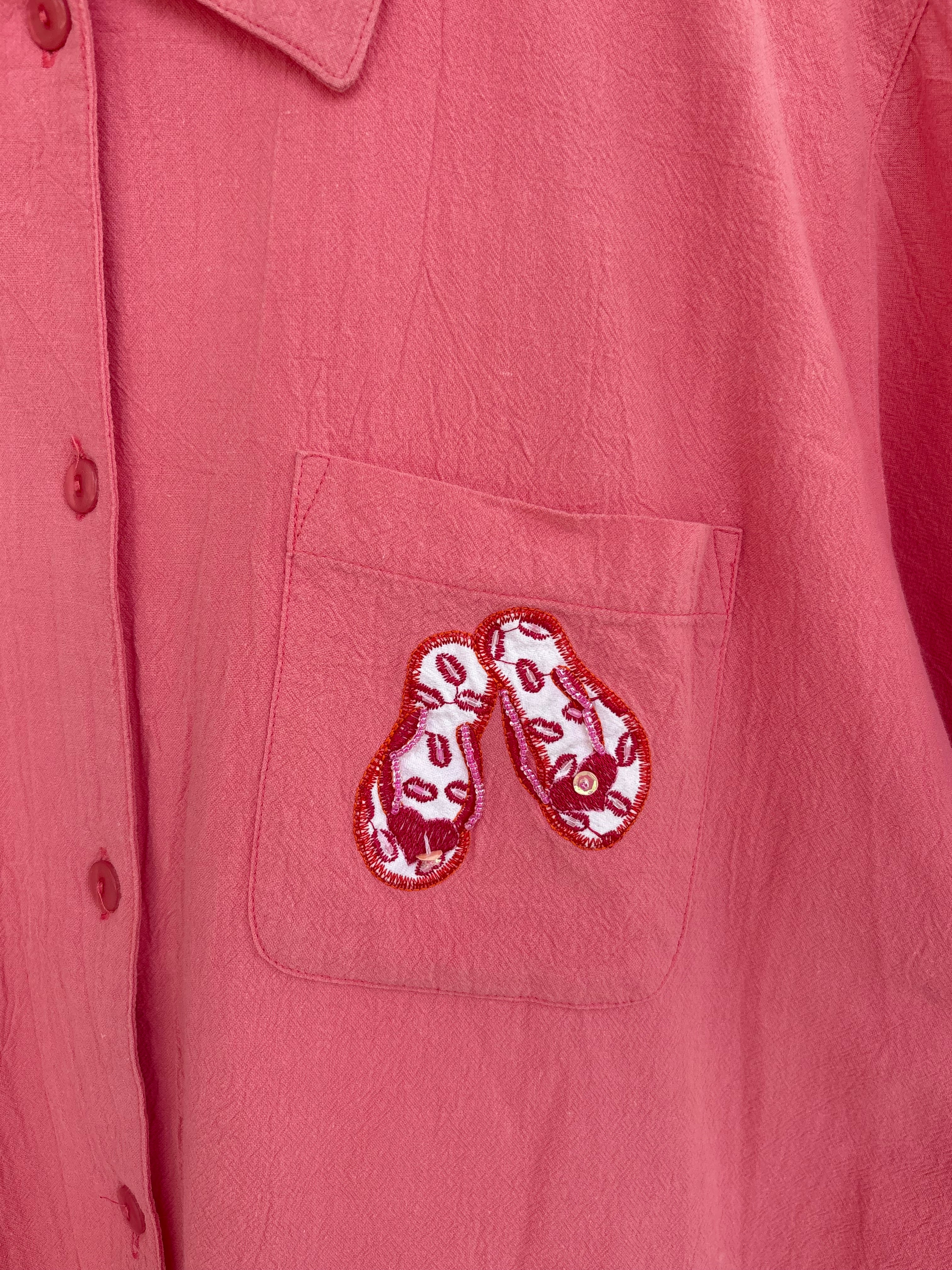 Beach slipper shirt