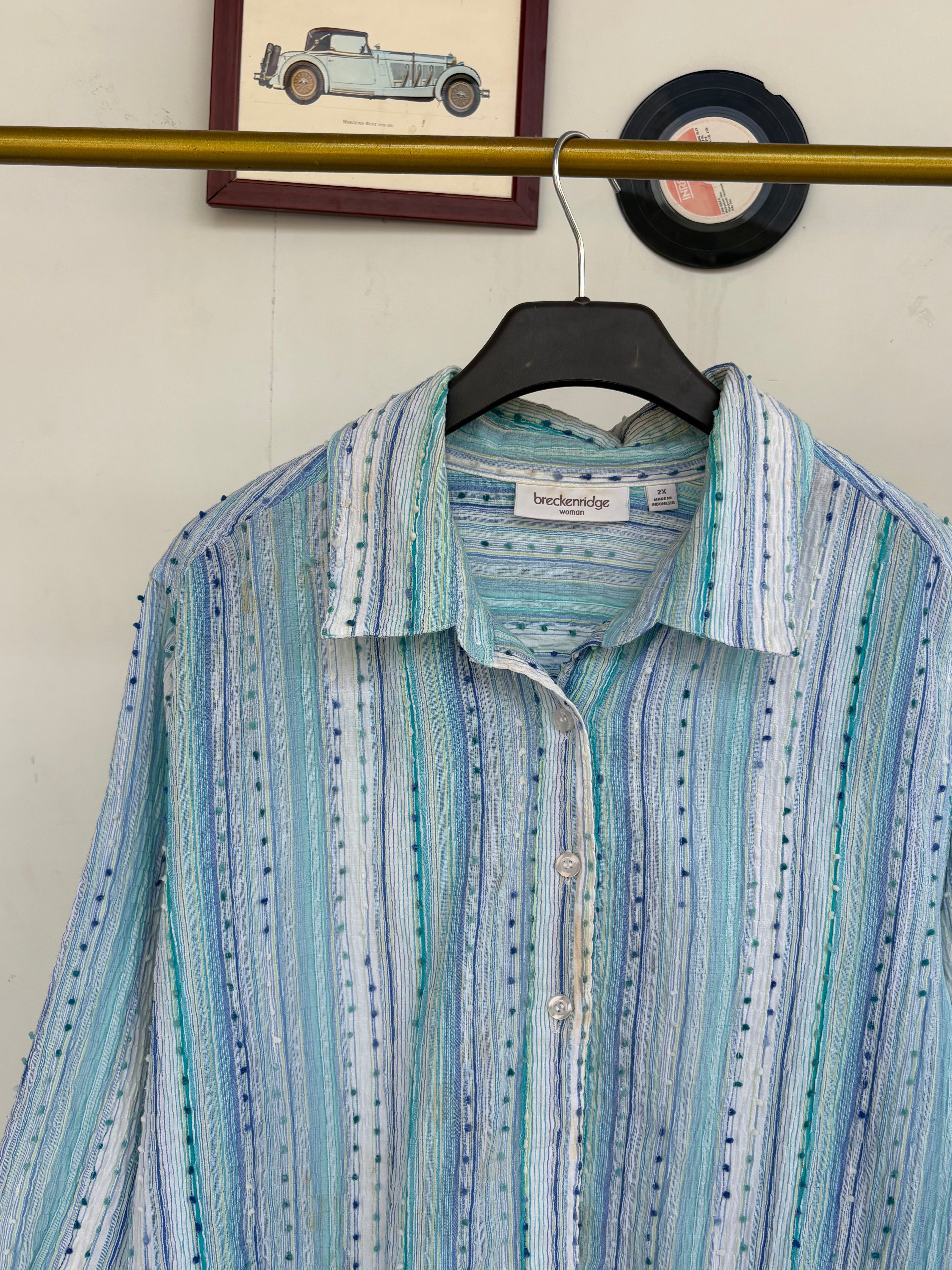 Textured lined shirt