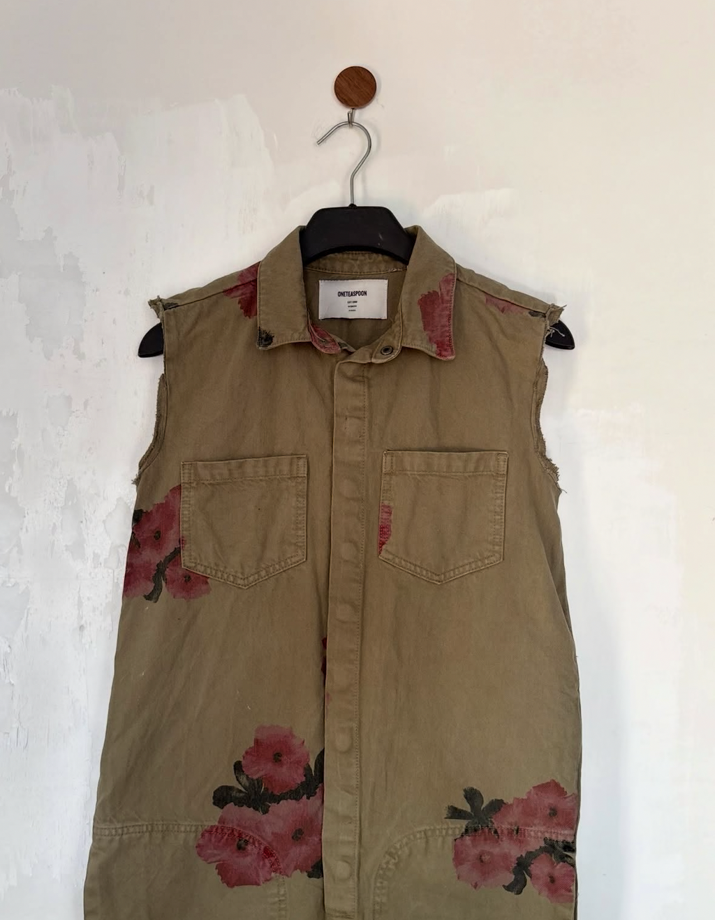 Brown denim overall