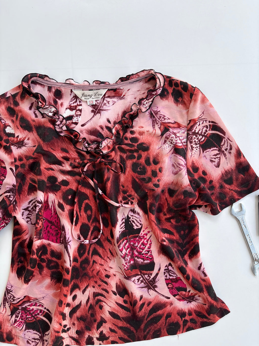 Animal print top