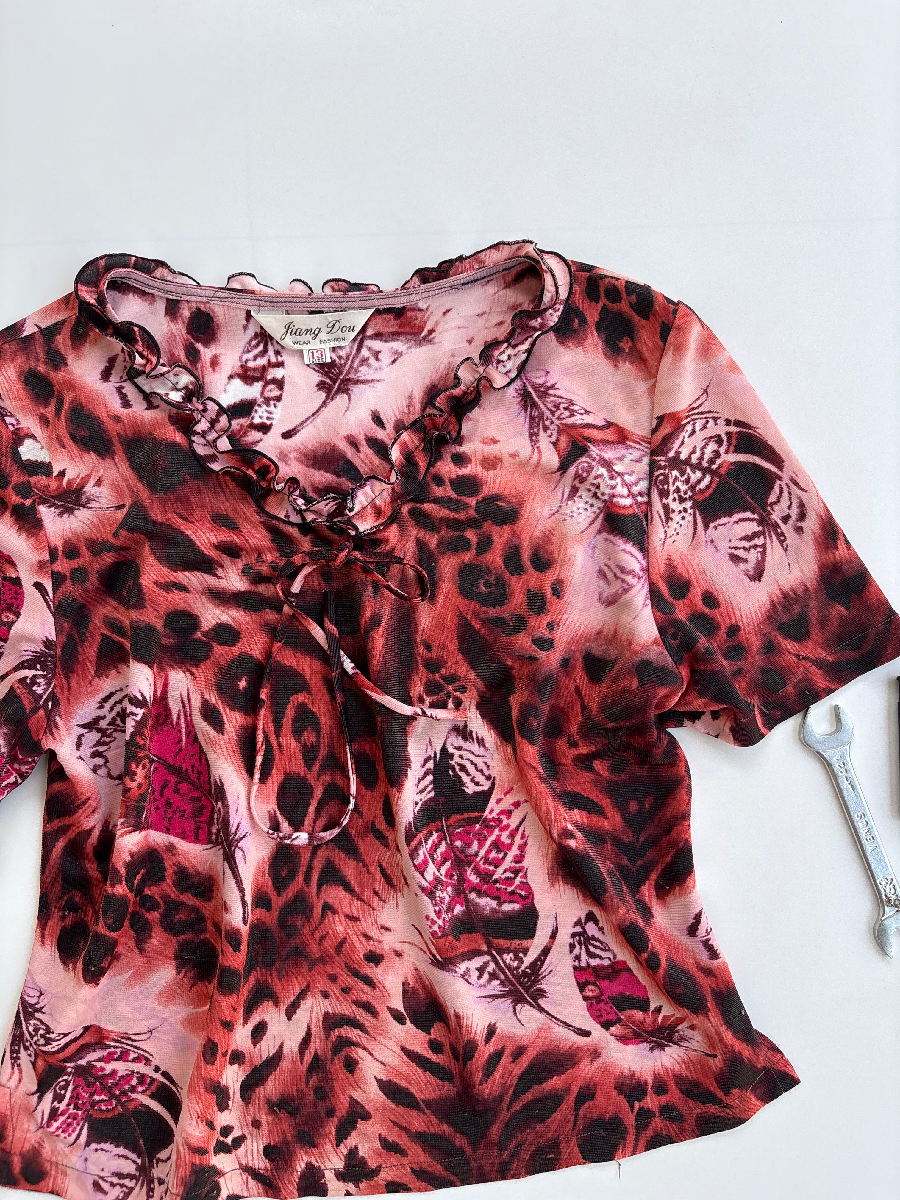 Animal print top