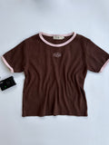 Ribbed brown top