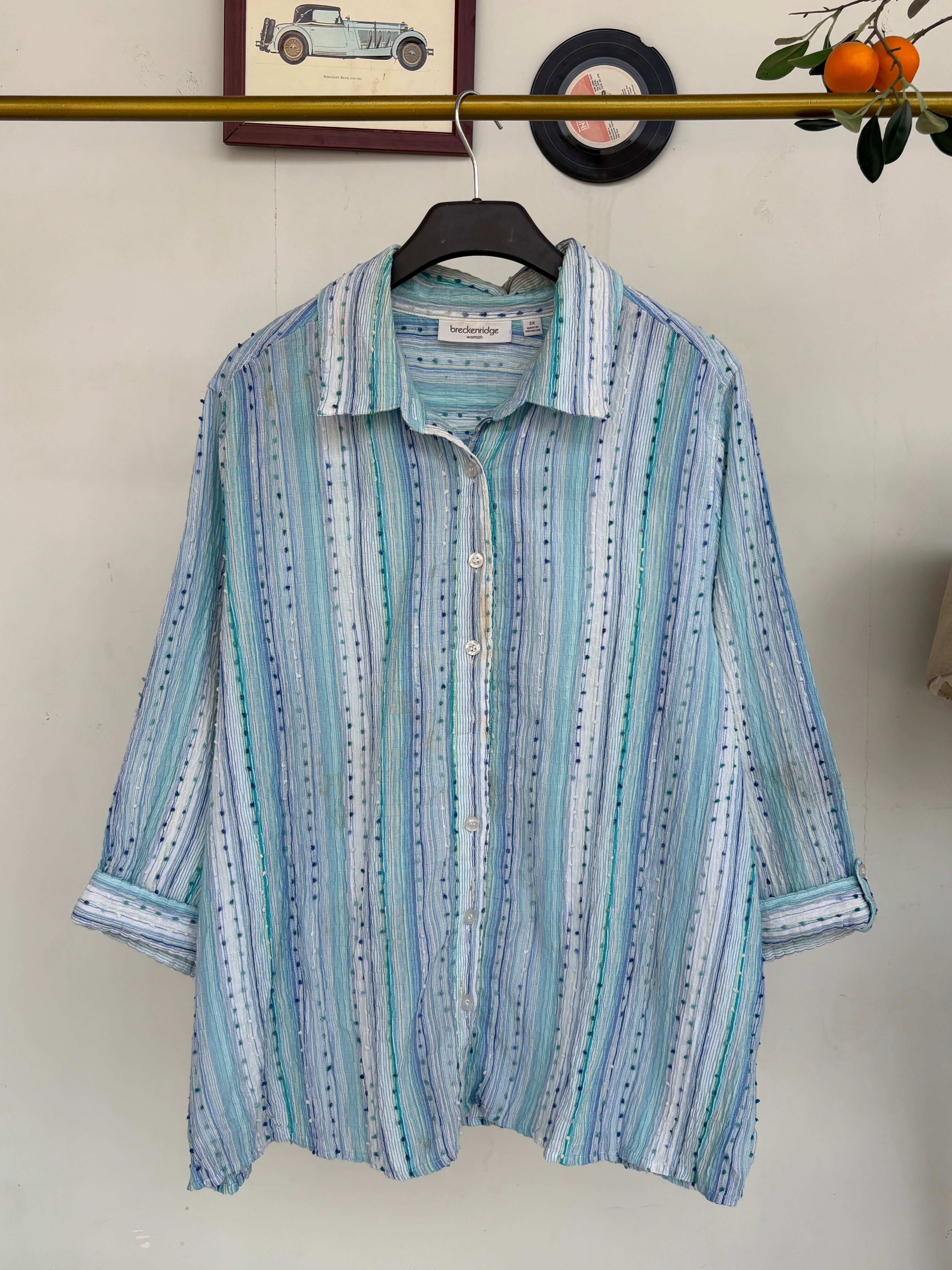 Textured lined shirt