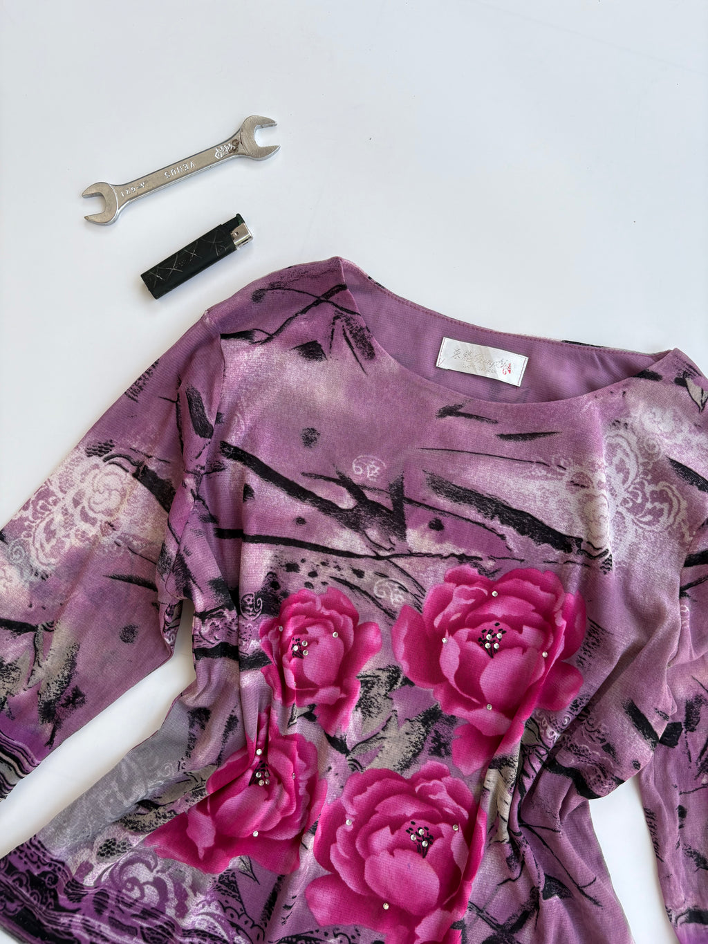 Floral y2k top