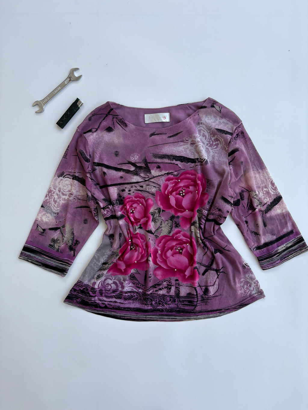 Floral y2k top