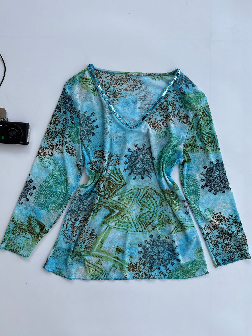 Blue y2k top