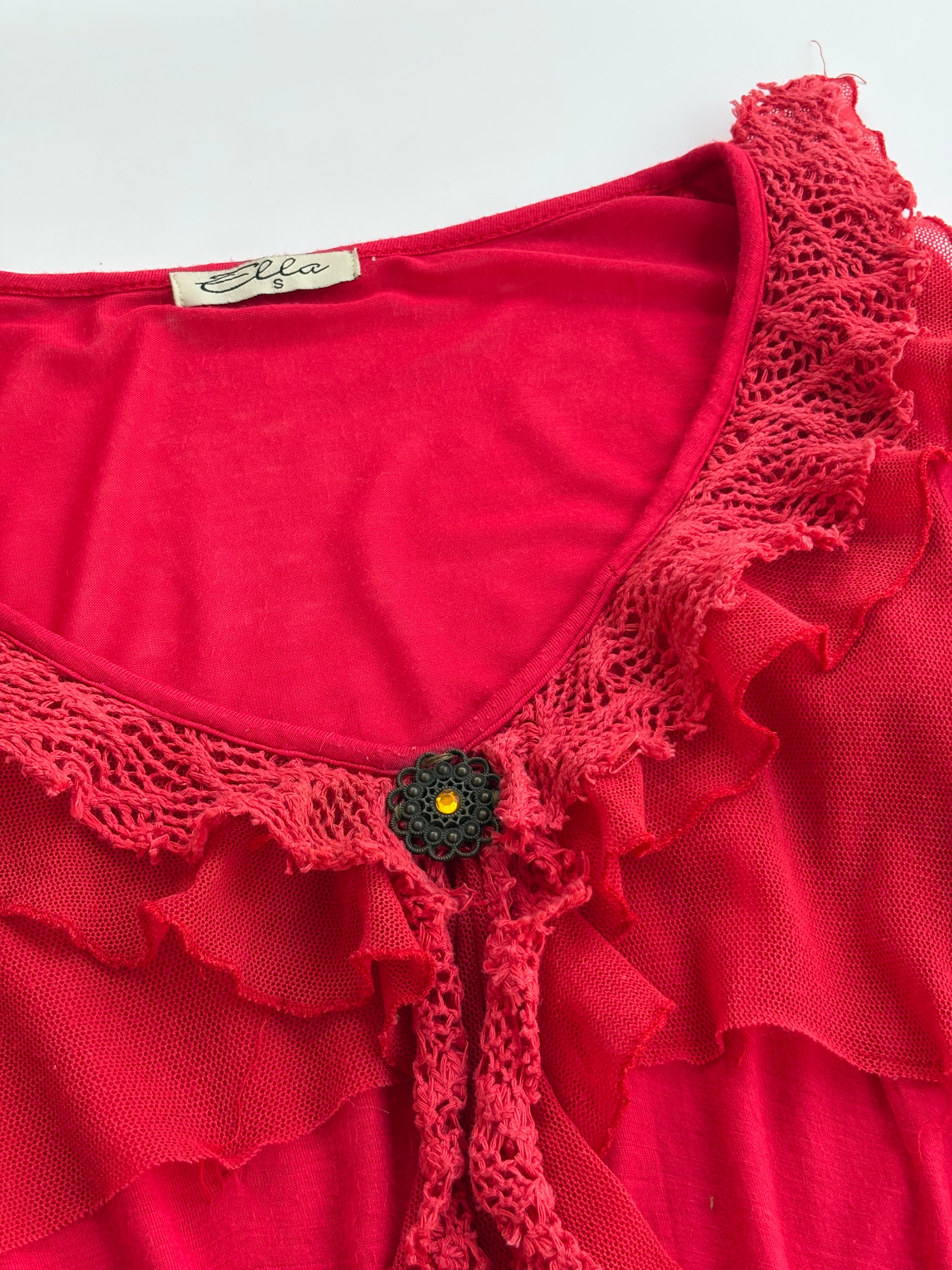 Red whimsy top