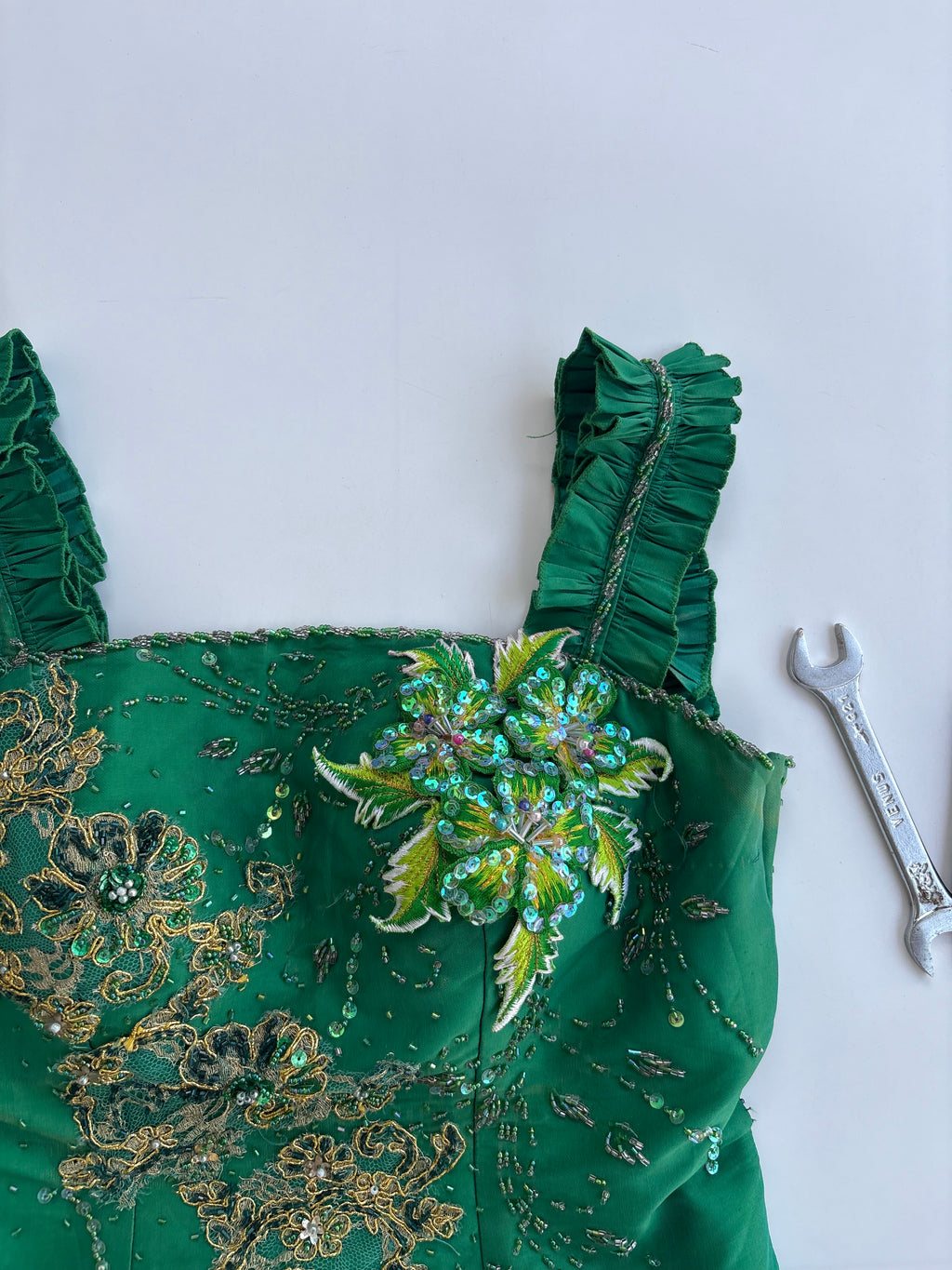 Whimsy beaded emb top