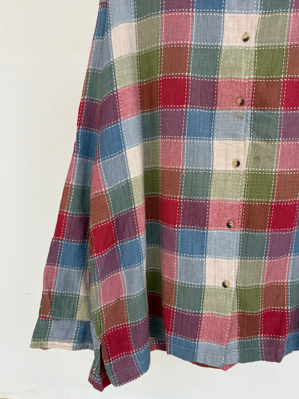 Checkered cotton shirt