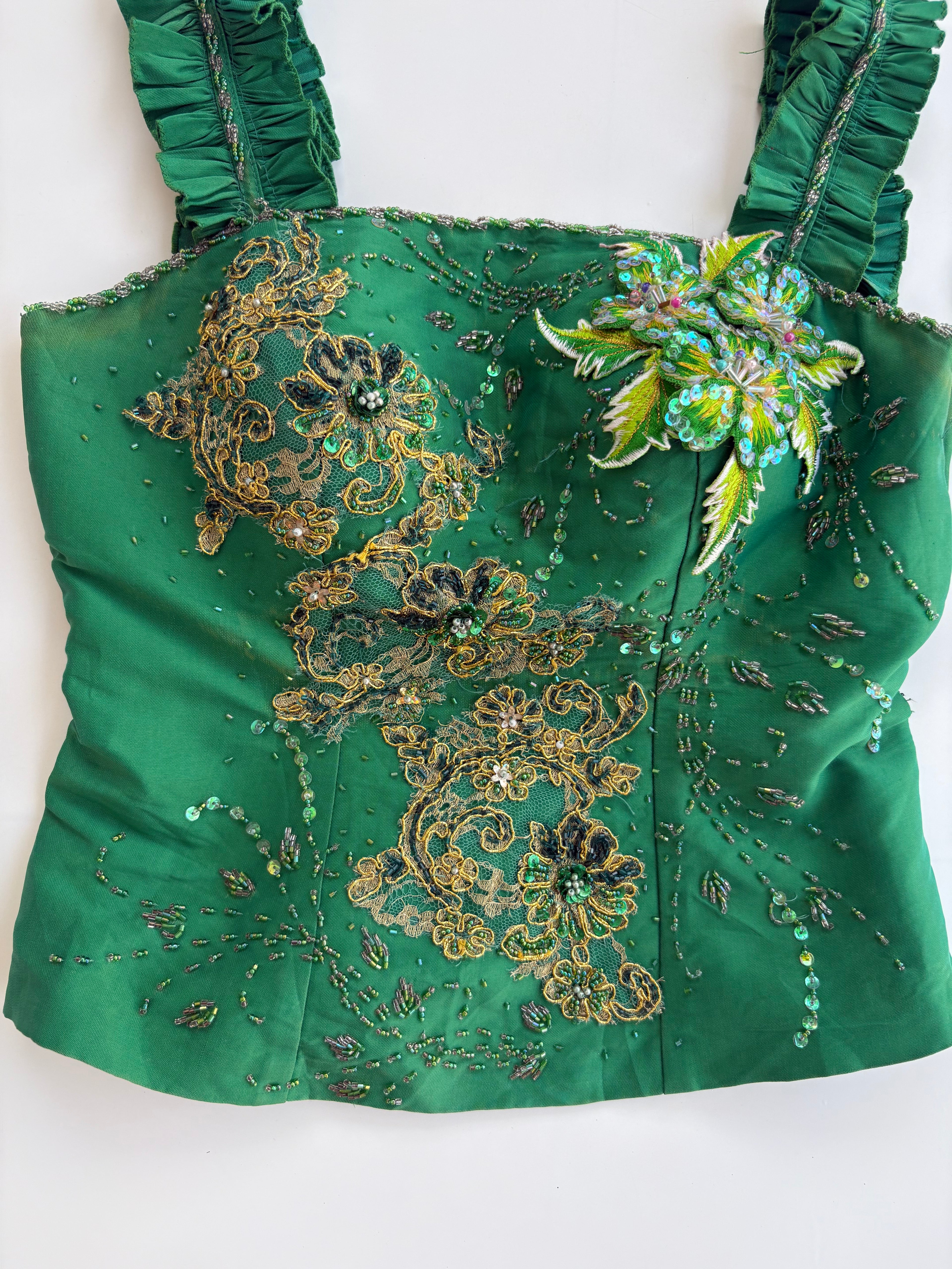 Whimsy beaded emb top