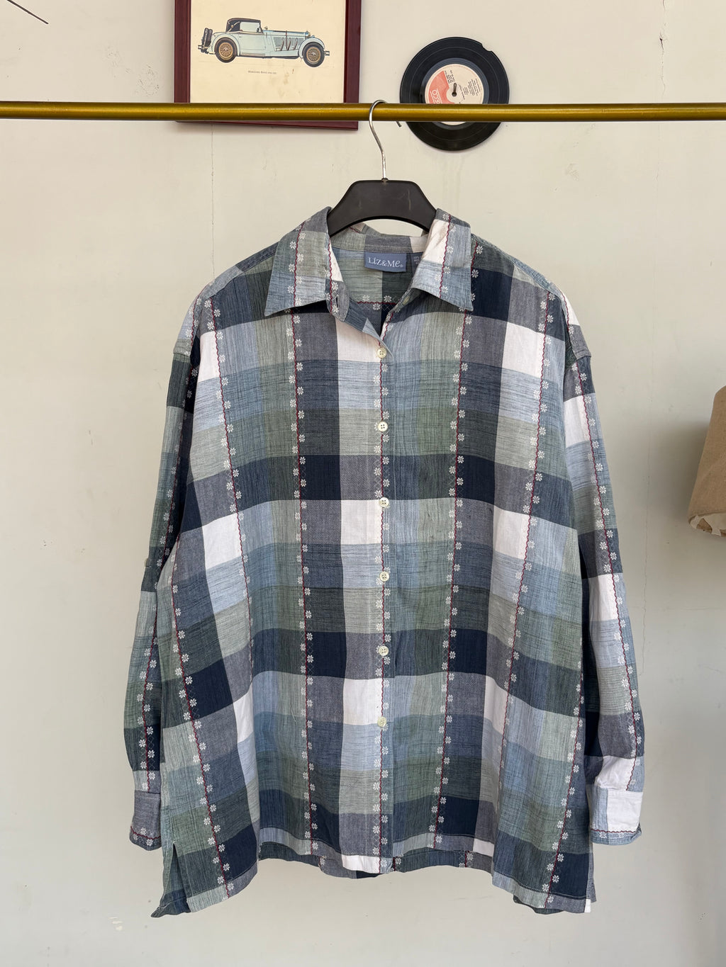 Checkered liz&me shirt