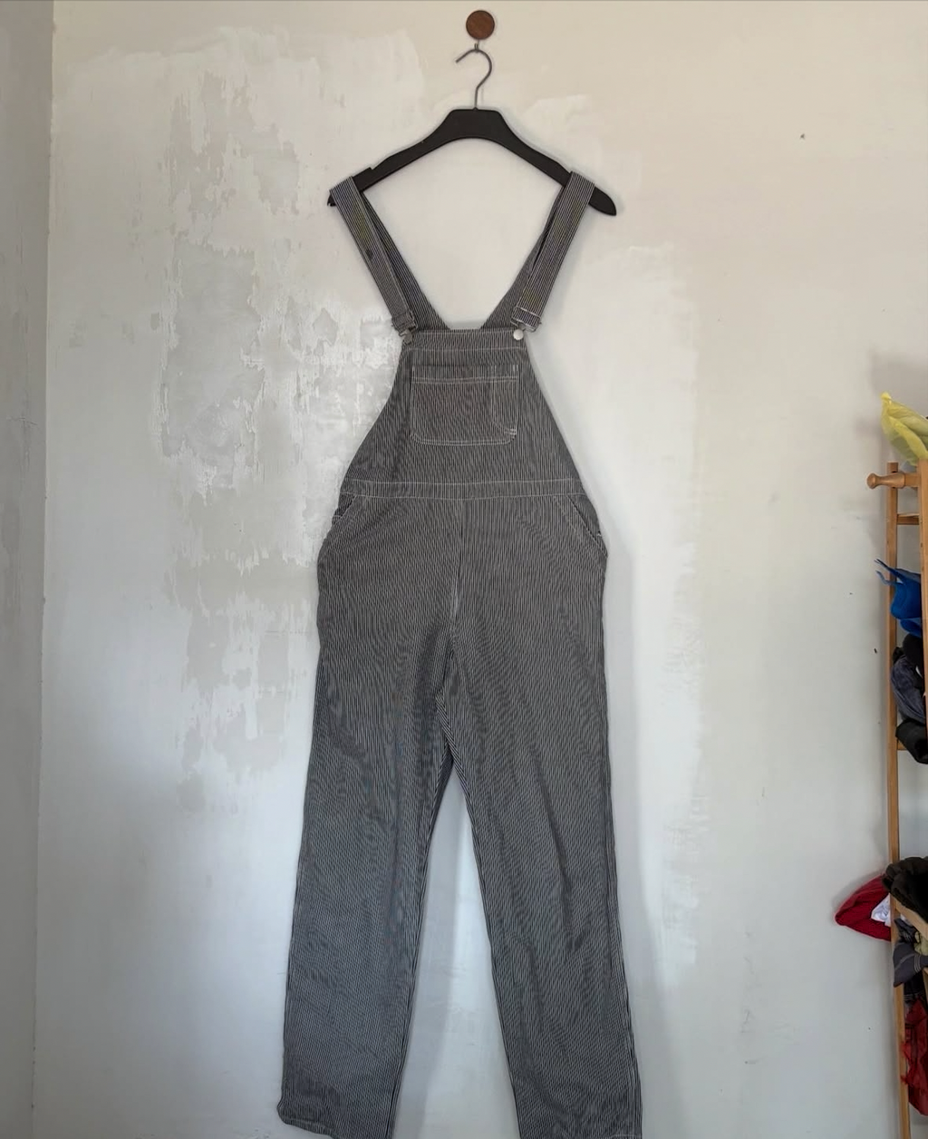 Striped overall/dungree