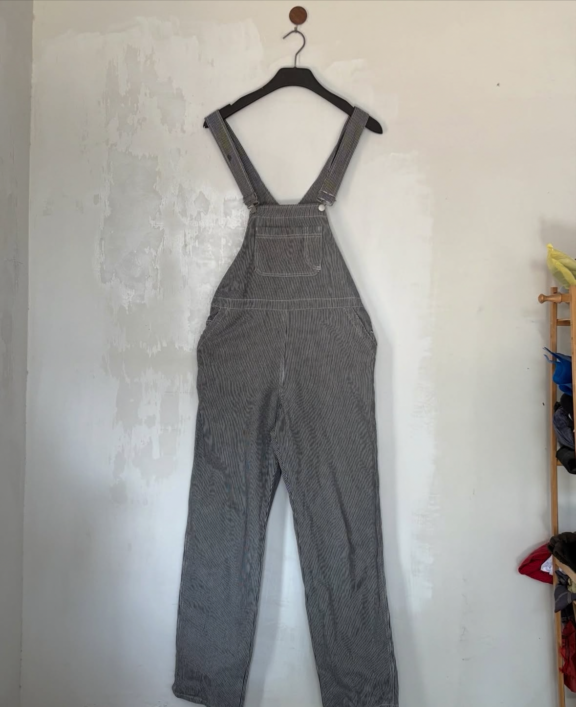 Striped overall/dungree