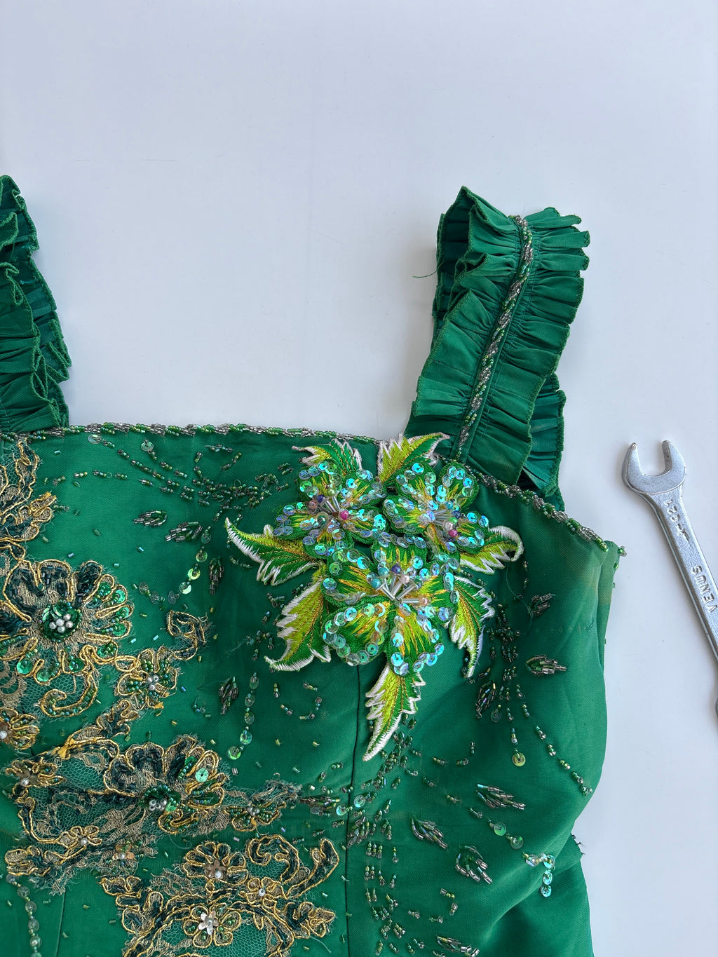 Whimsy beaded emb top