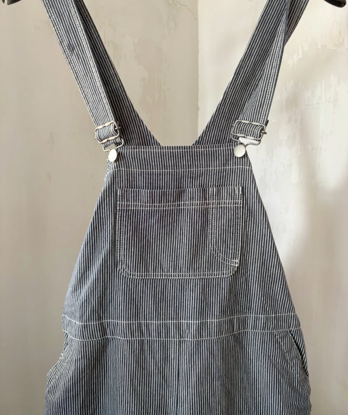 Striped overall/dungree