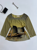 Sage green top