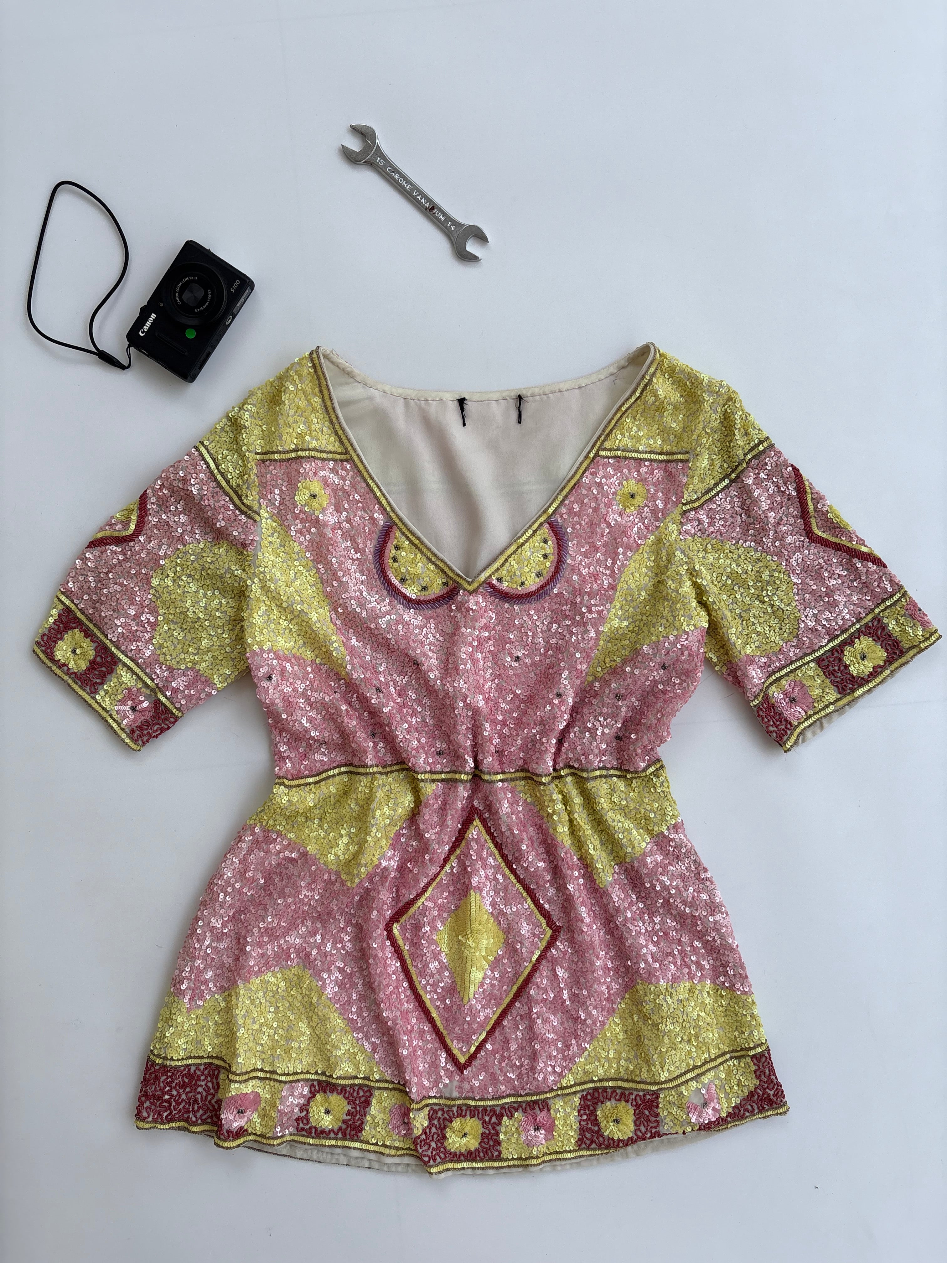 Limca Sequin party top/short dress