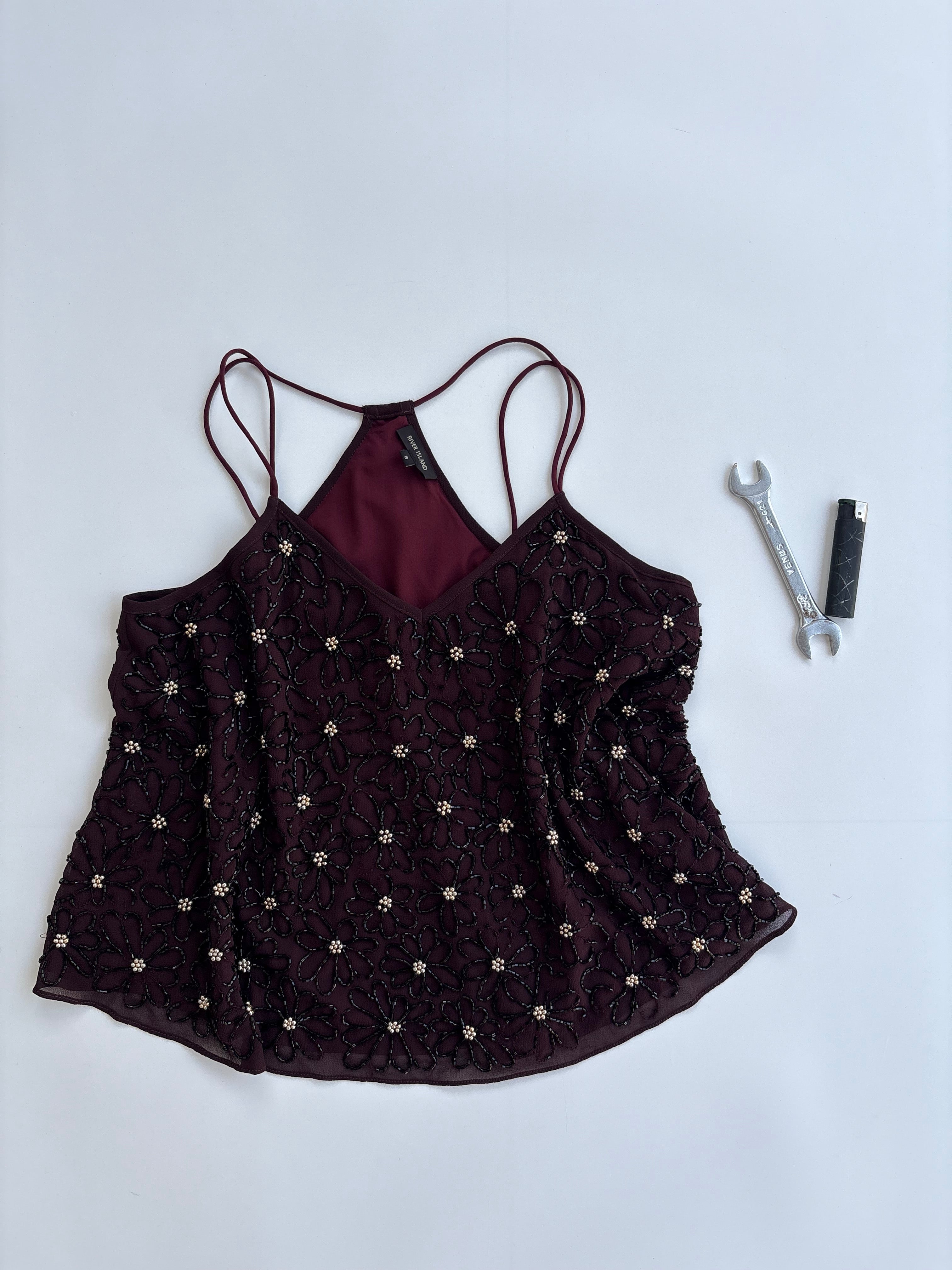 Beaded heavy top