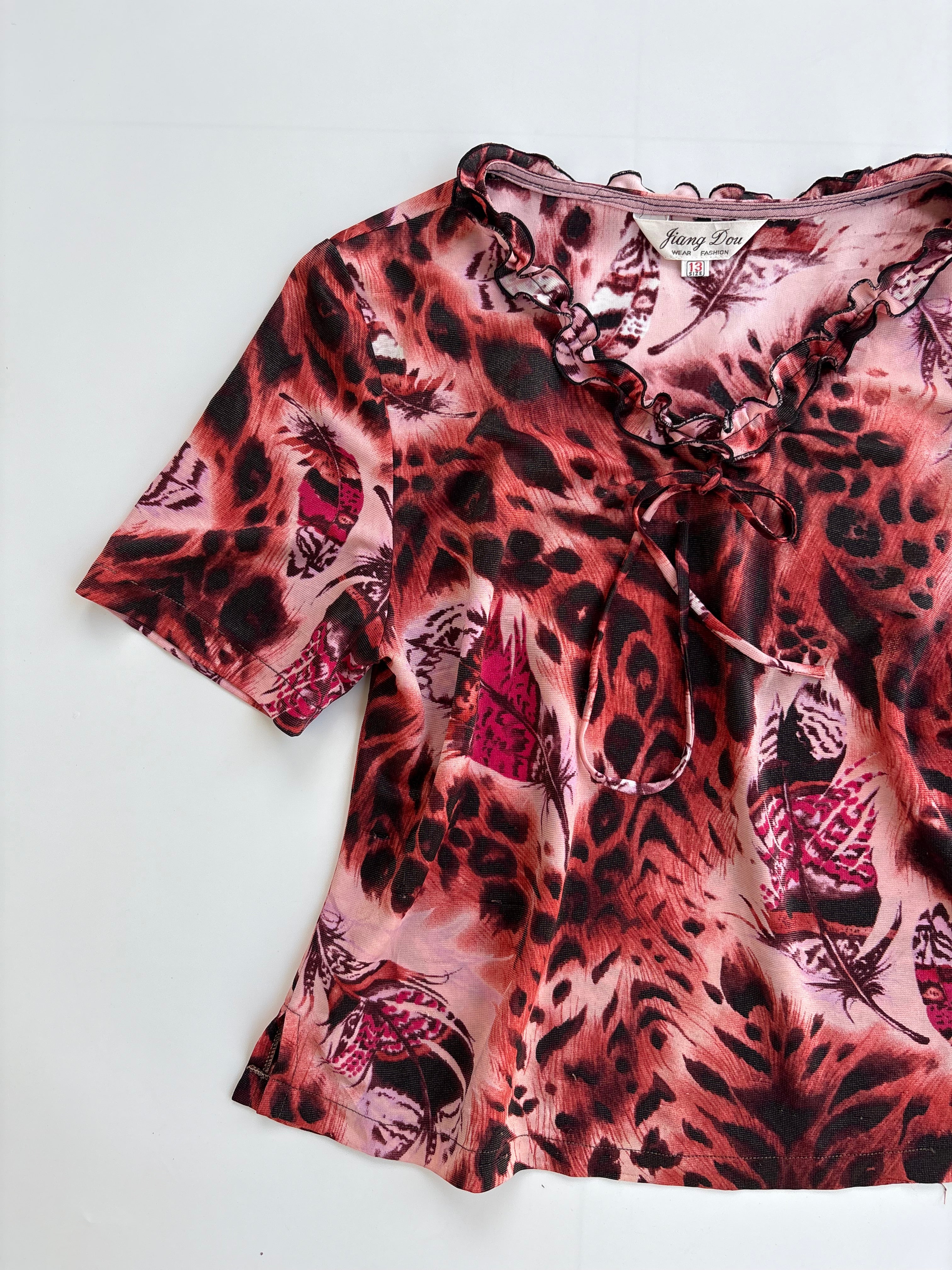Animal print top