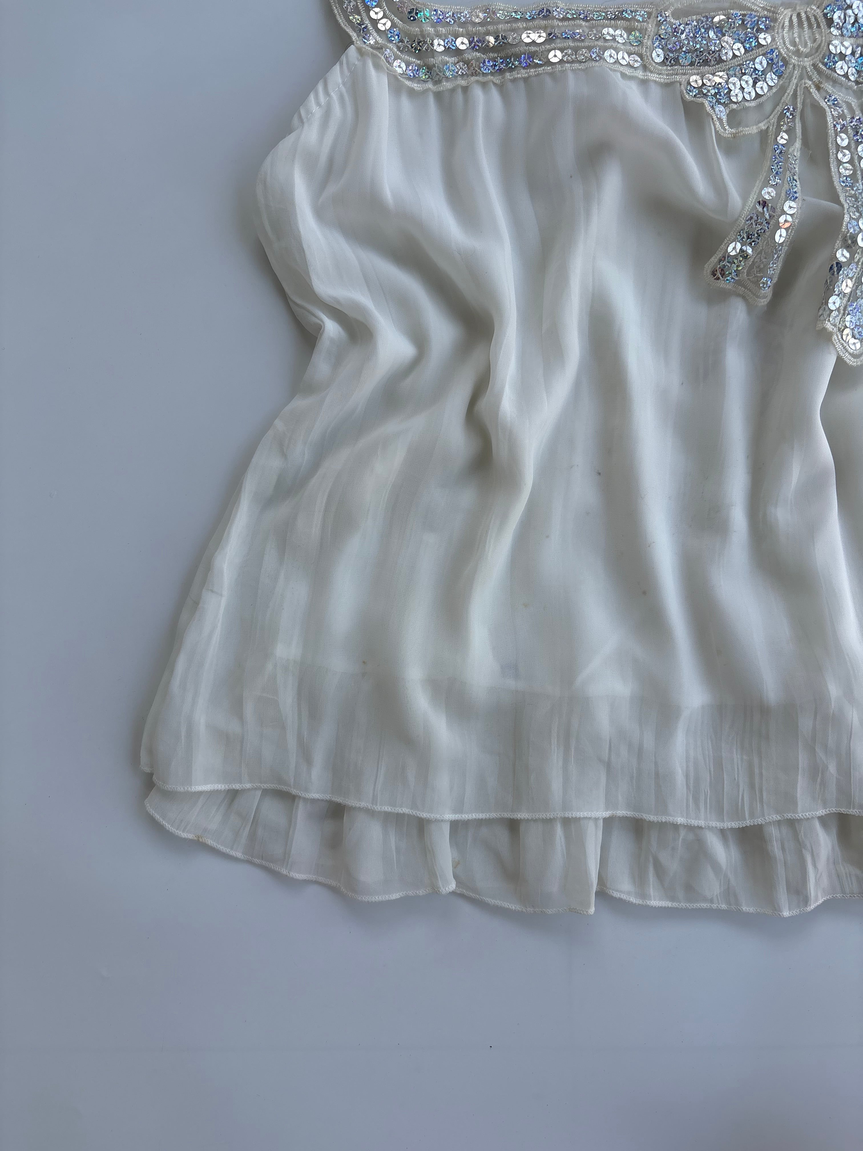 Blingy bow top