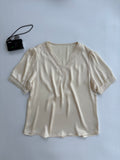 Silk white top