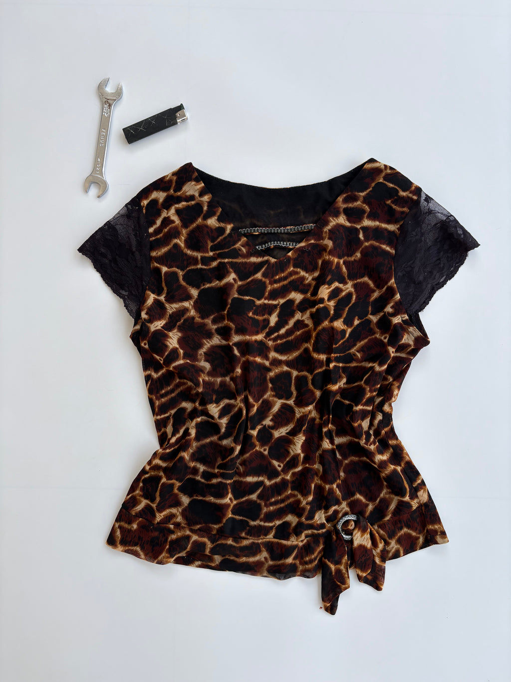 Animal print top