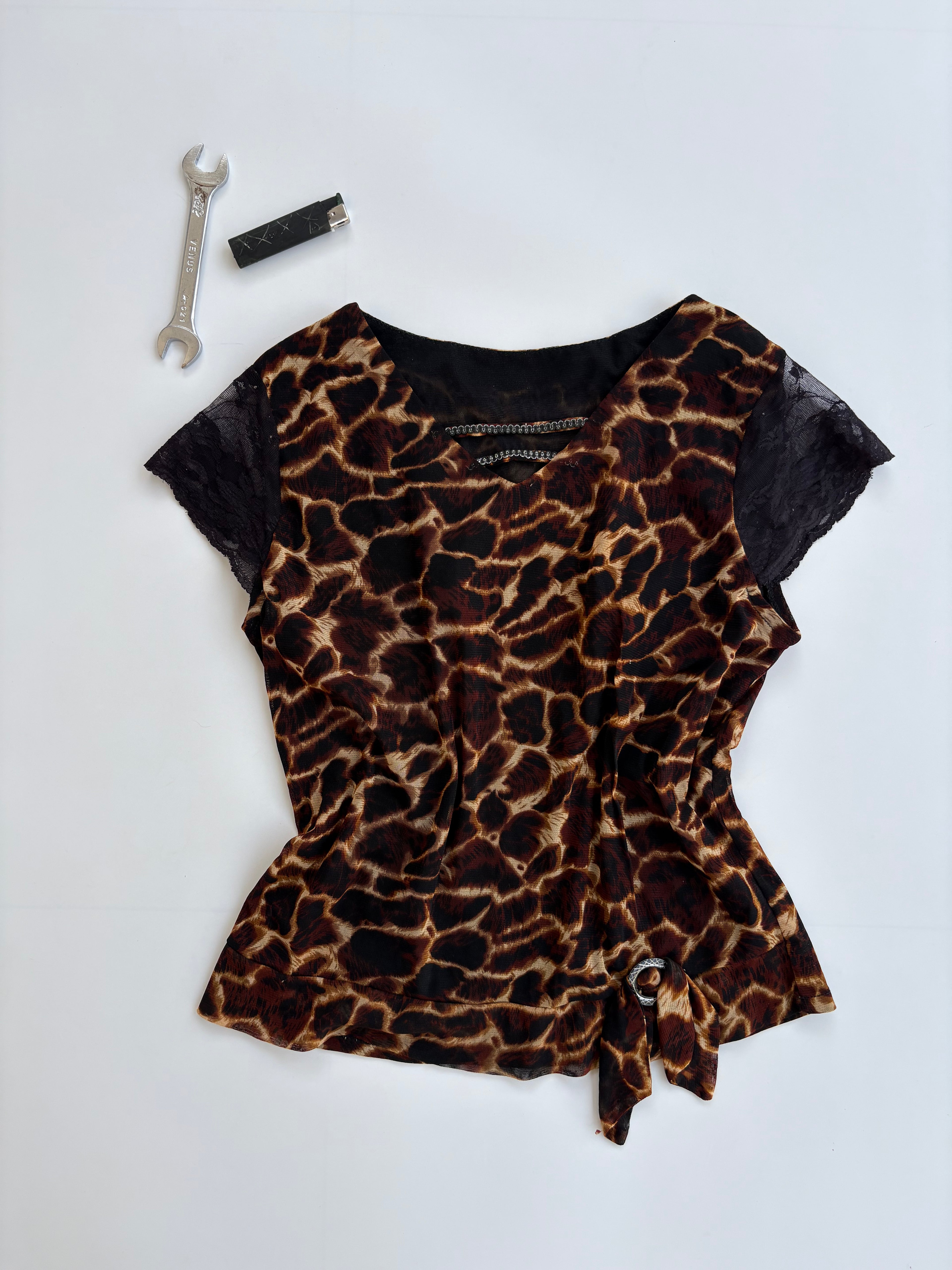 Animal print top