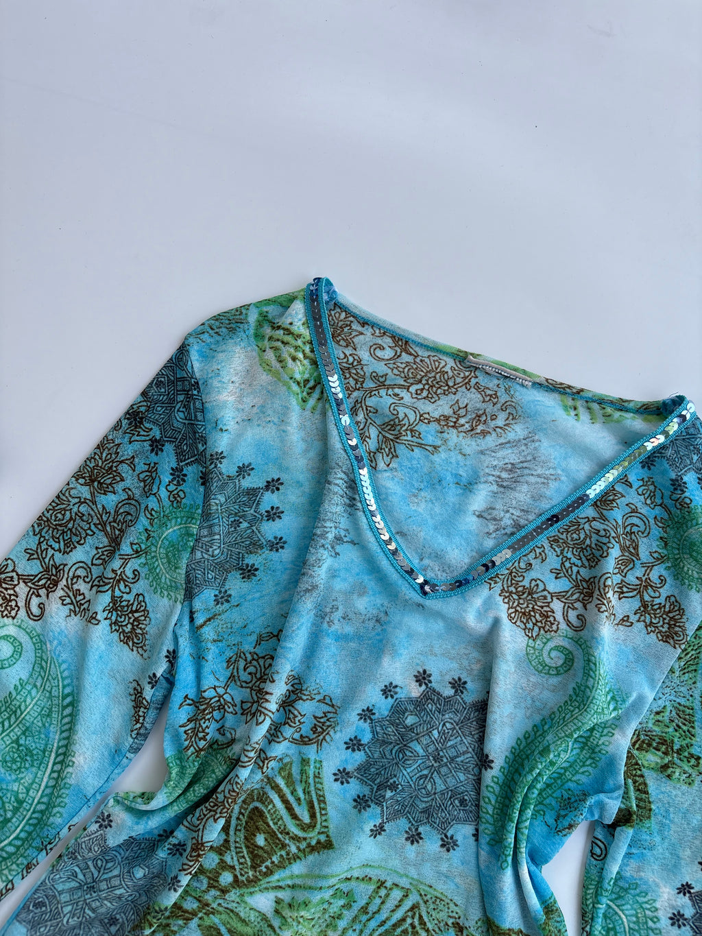 Blue y2k top