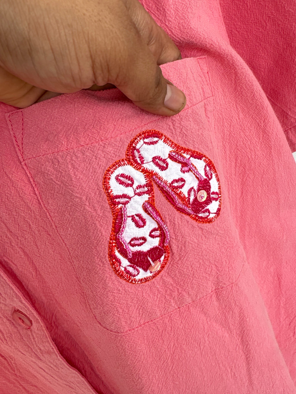 Beach slipper shirt