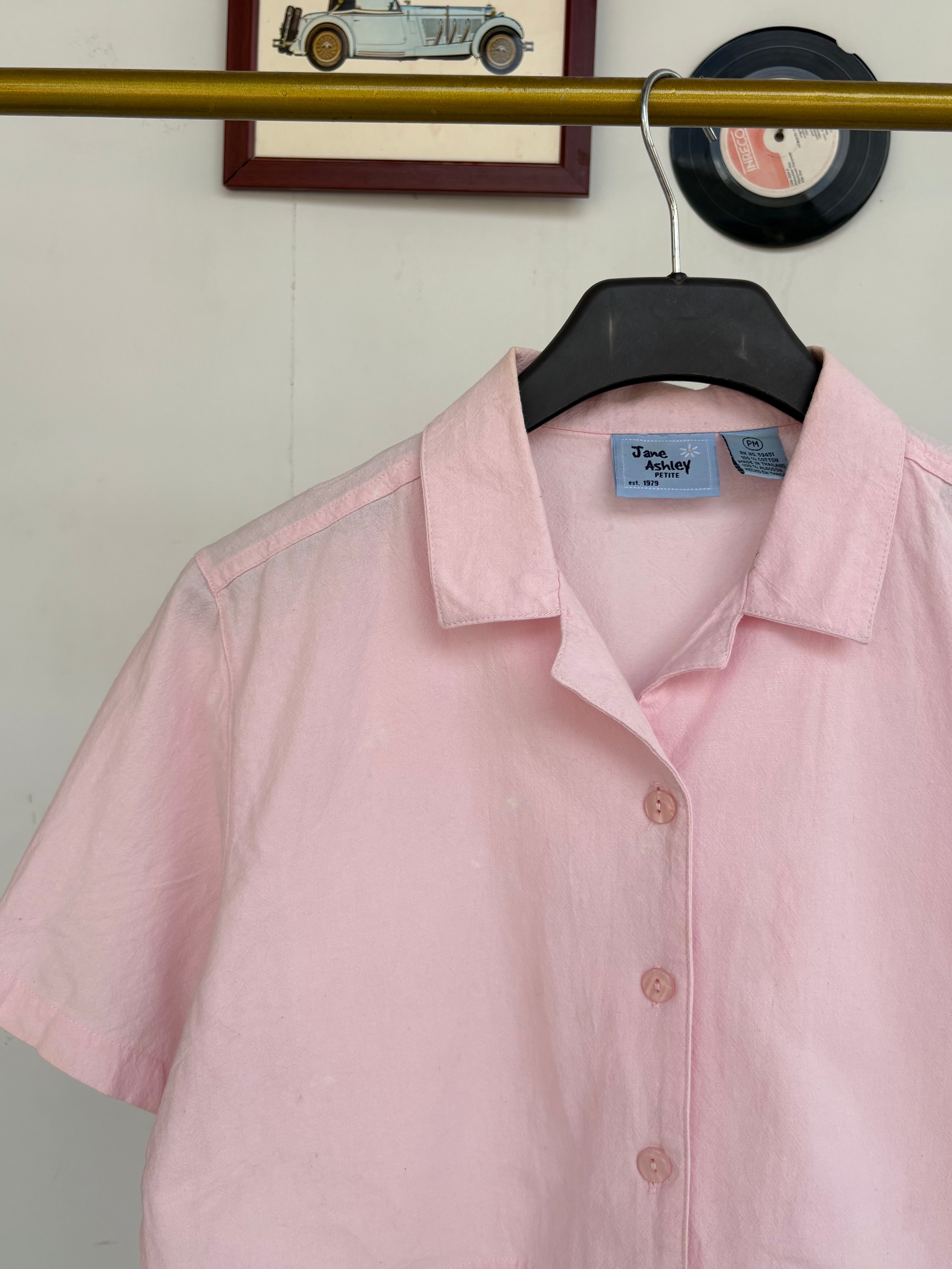 Cutesy pink embroidered shirt