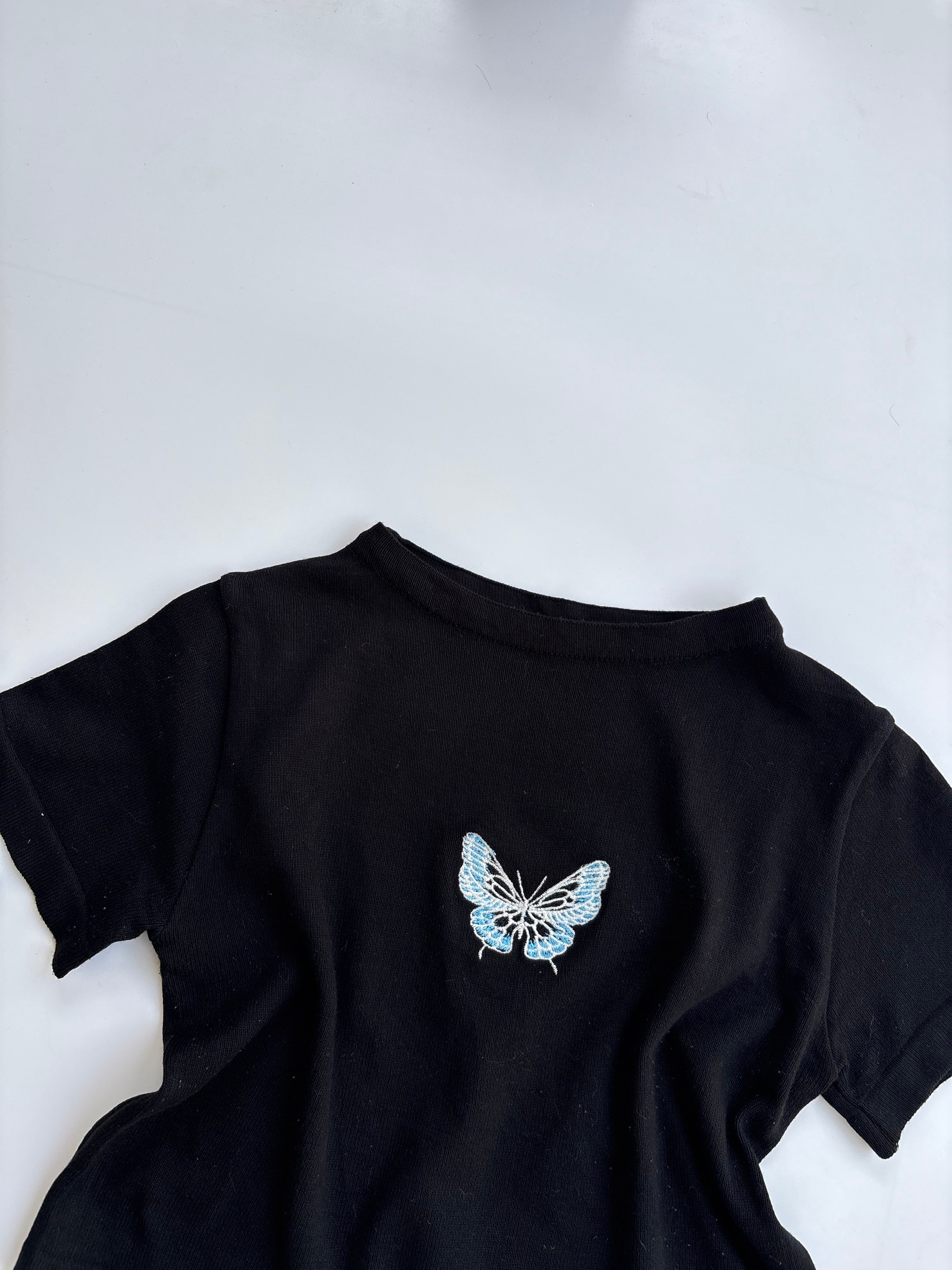 Ribbed butterfly top