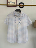 Checkered embroidered shirt
