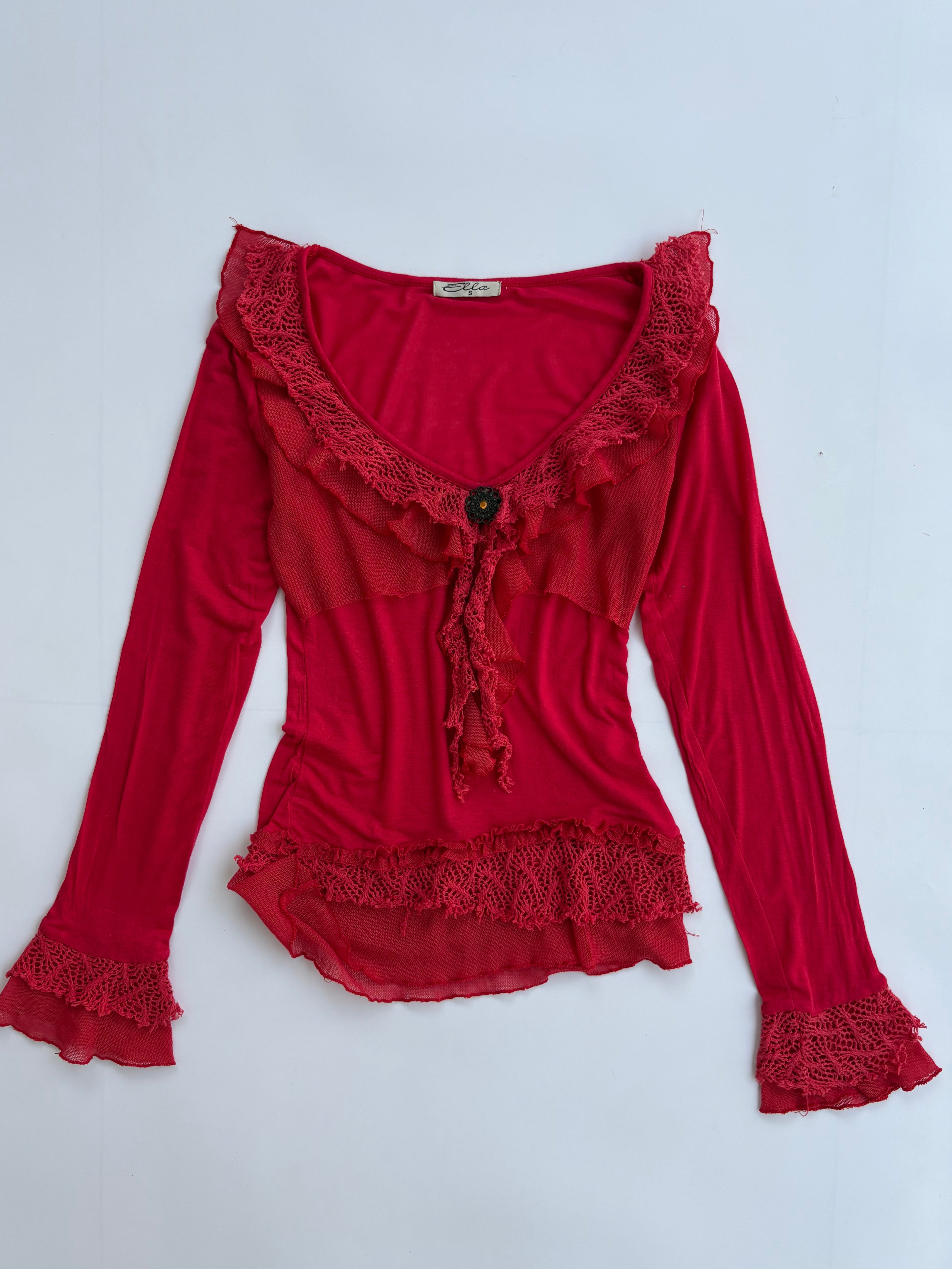 Red whimsy top