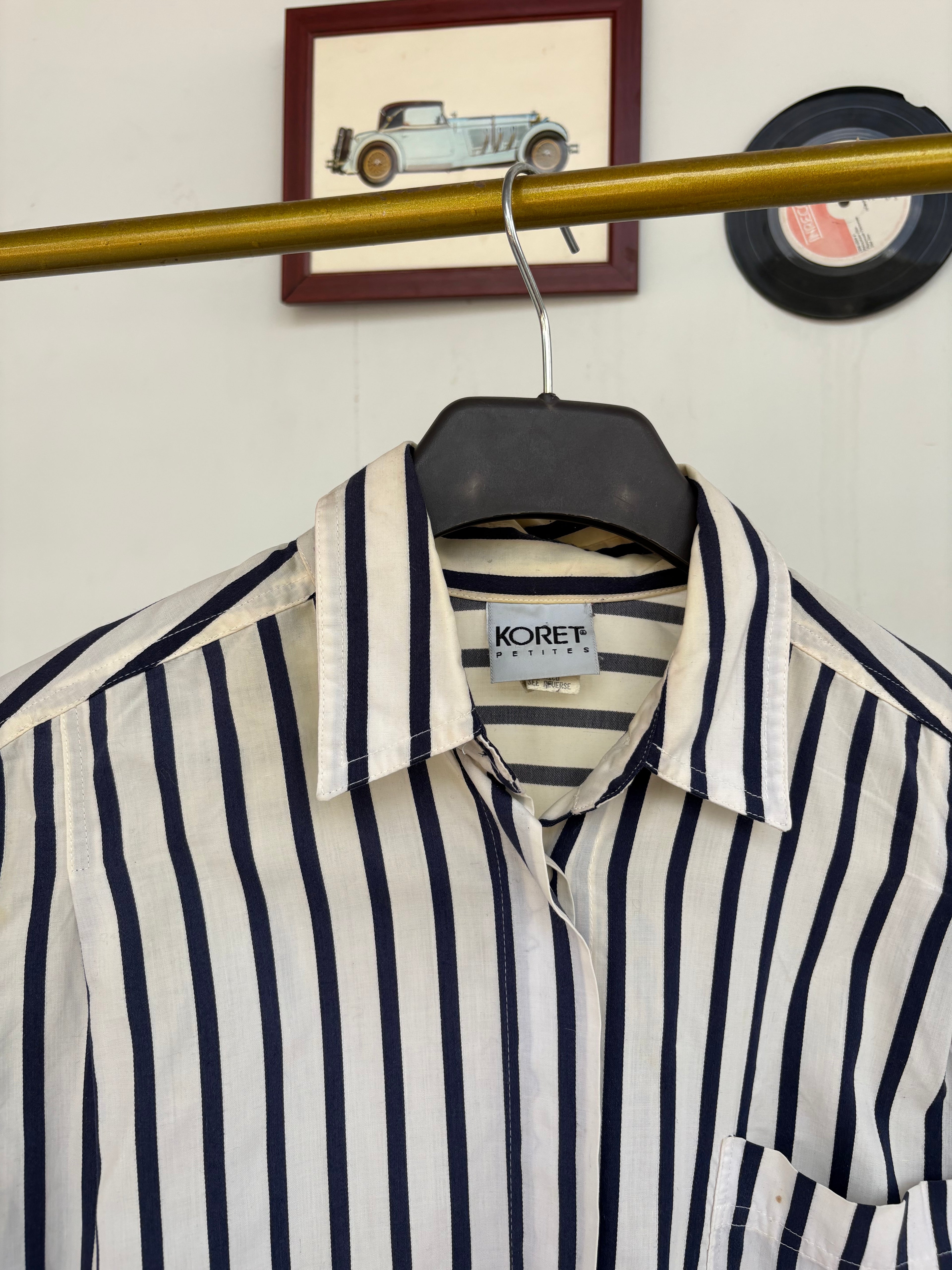 Lined emb. shirt