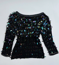 Knitted sequin top