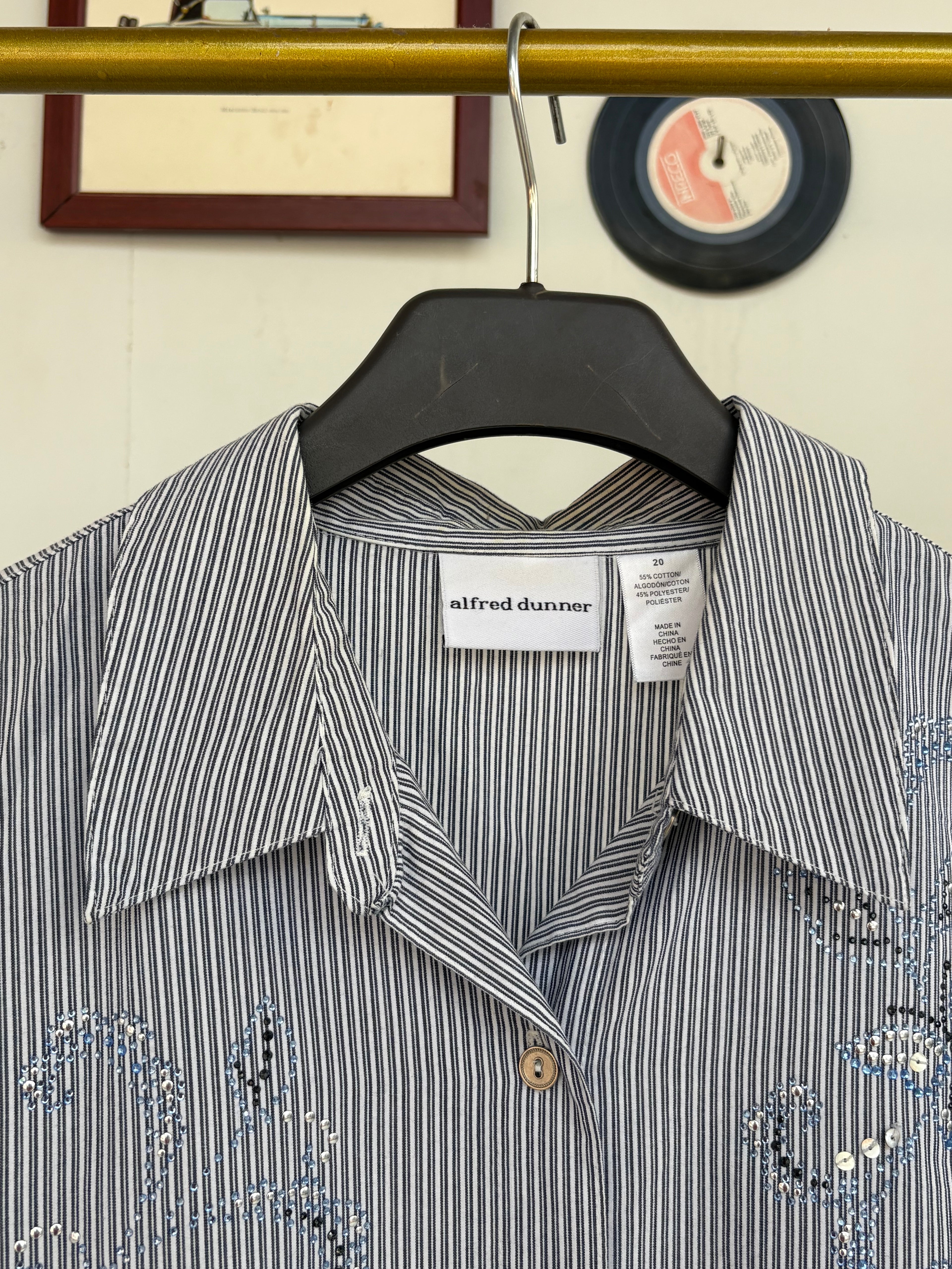 Blingy lined shirt