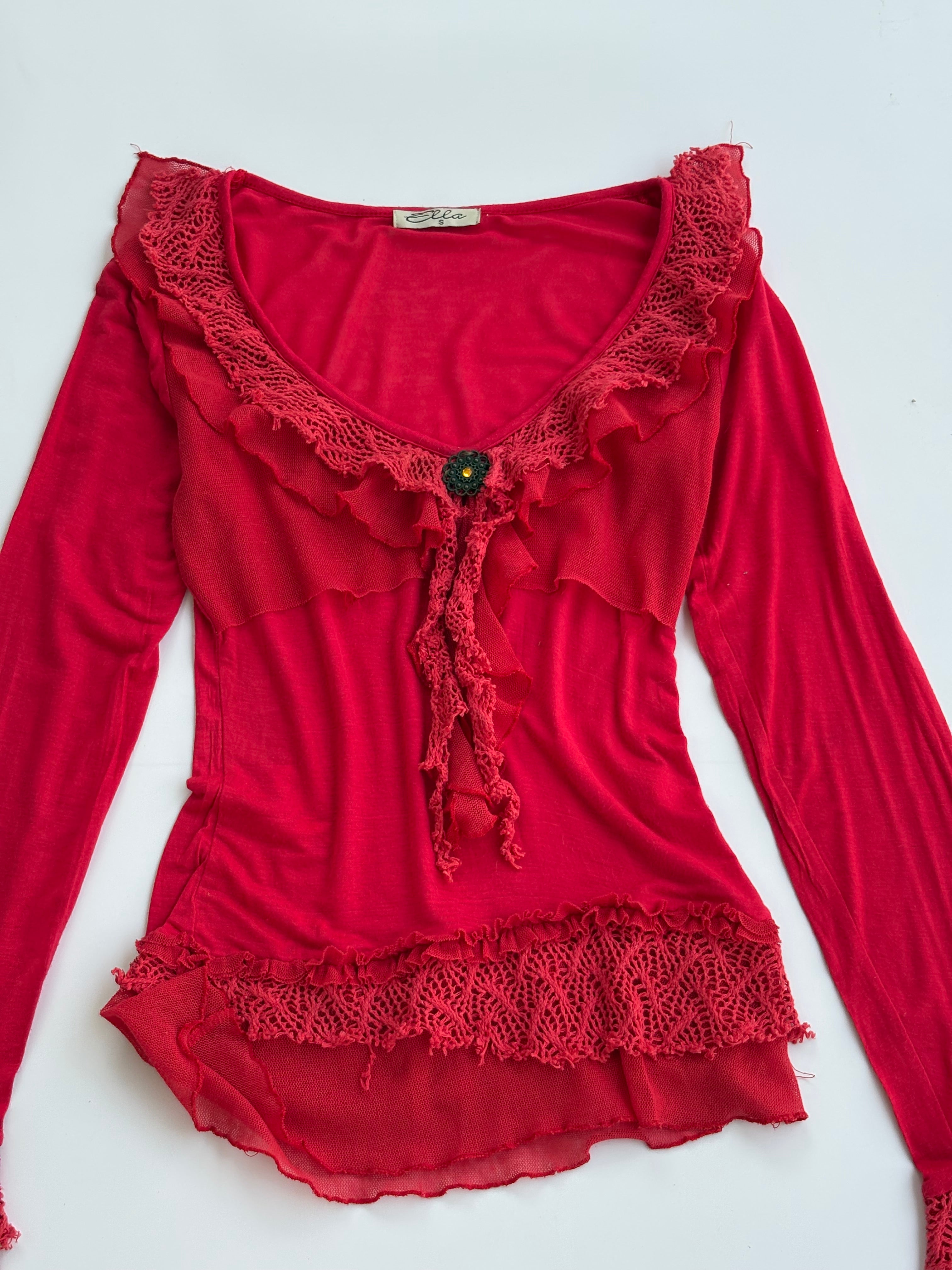 Red whimsy top