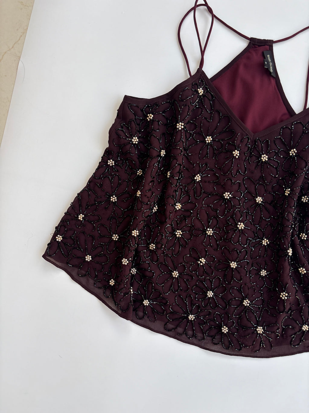 Beaded heavy top