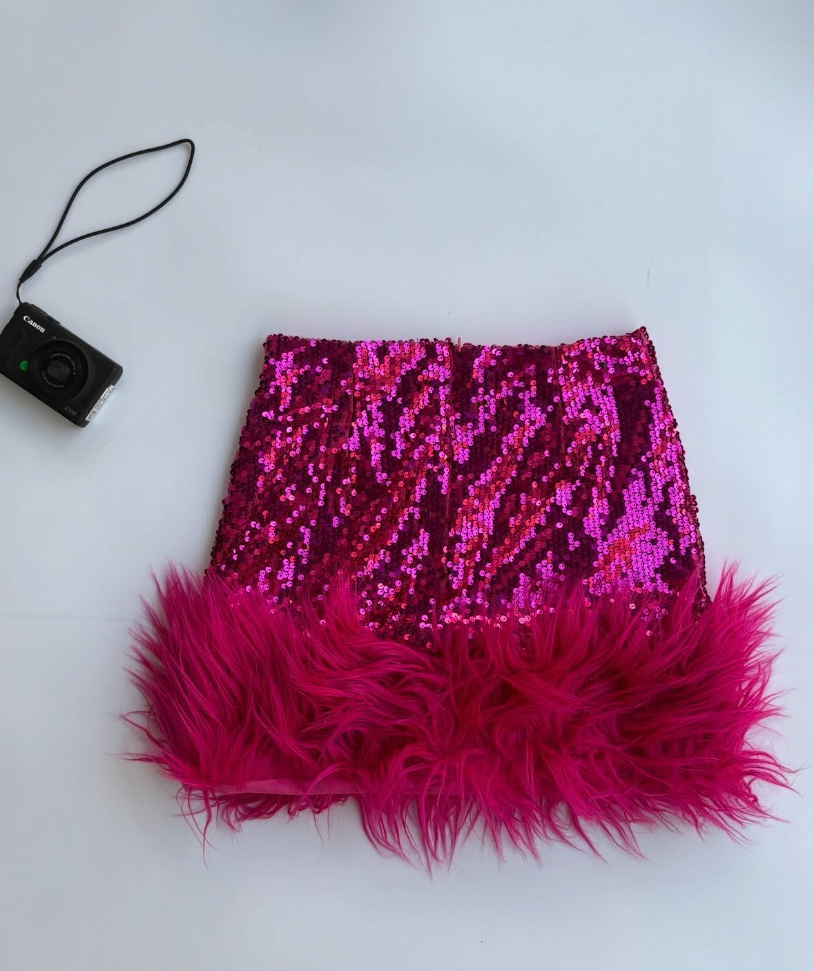 Y2k glitter skirt