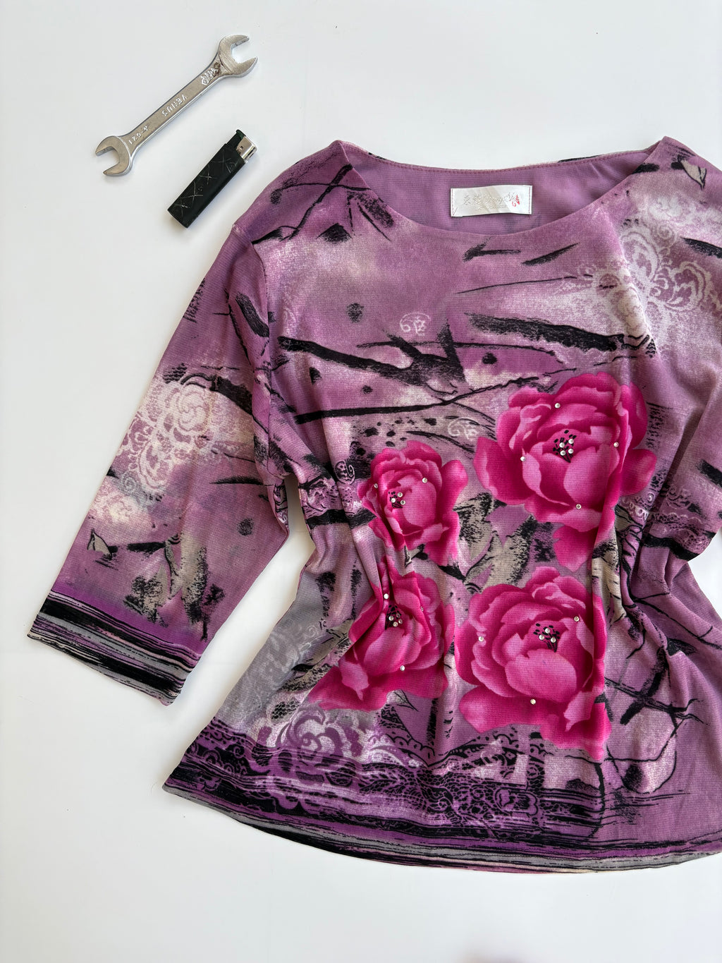 Floral y2k top