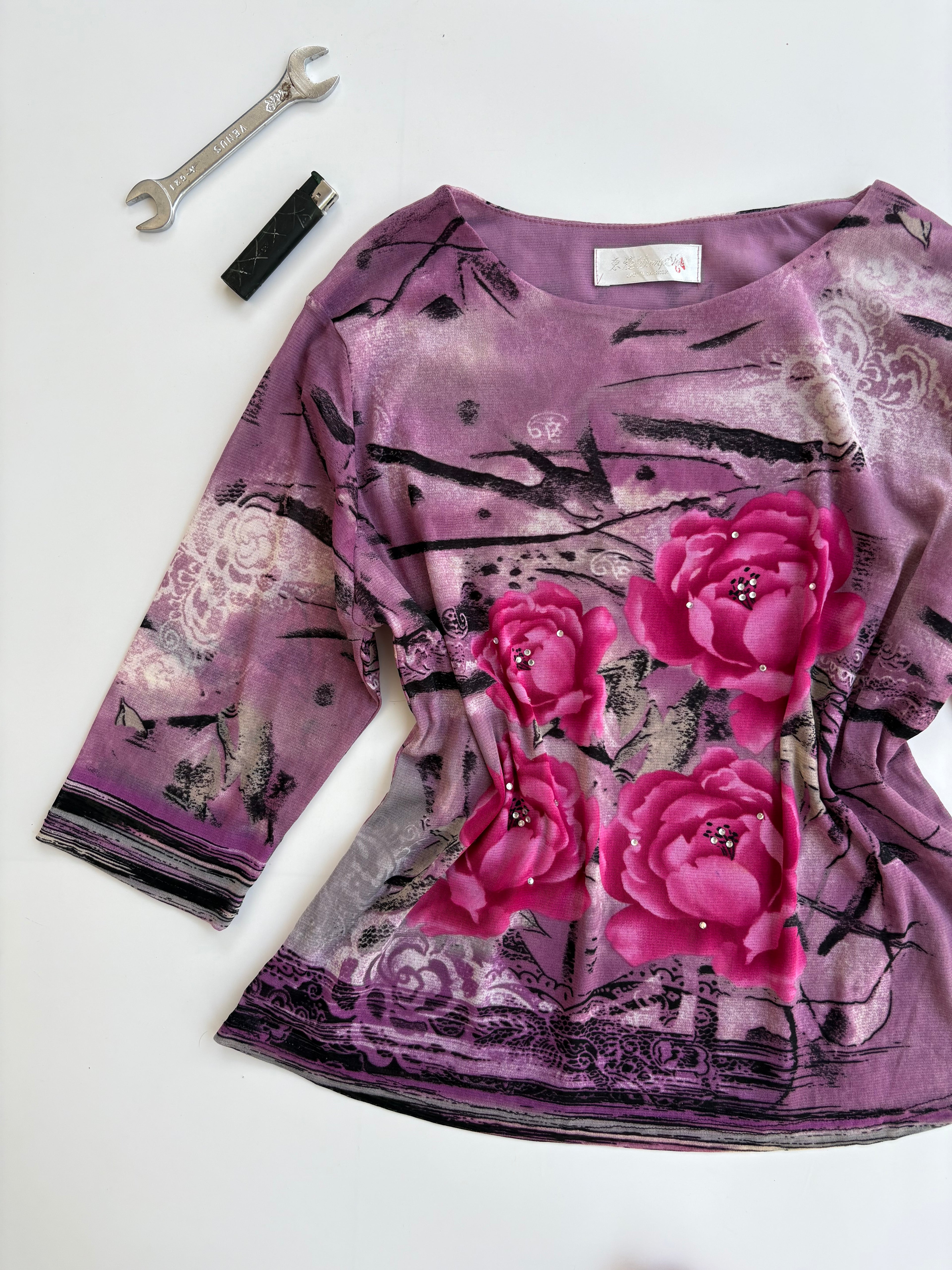 Floral y2k top