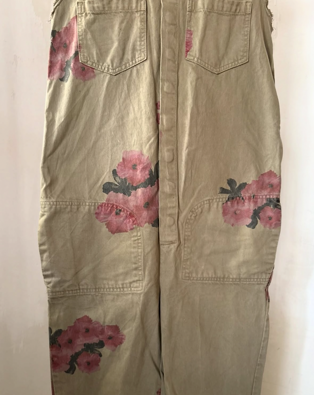 Brown denim overall